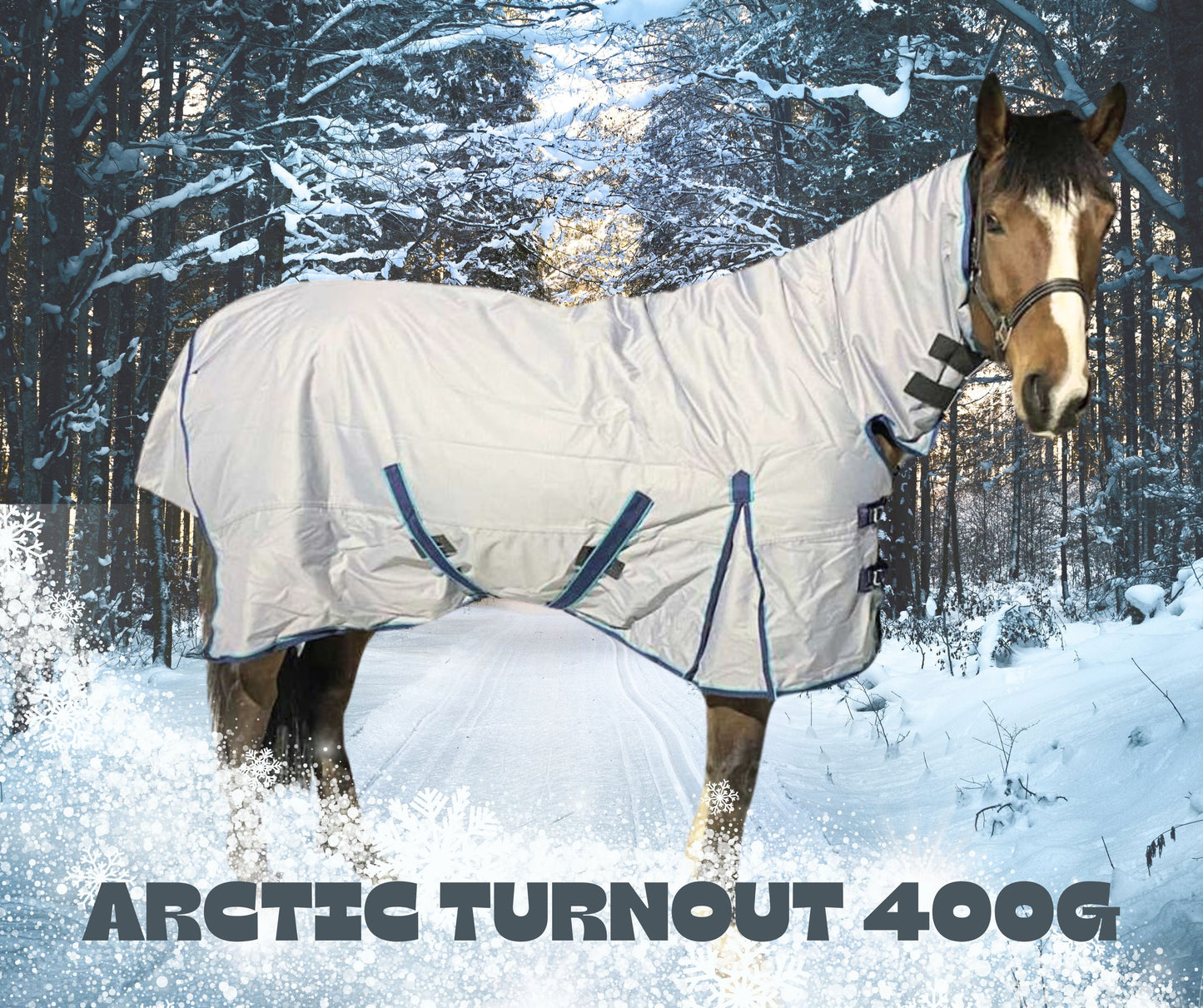 Holmestead Artic Turnout Rug Grey 400g