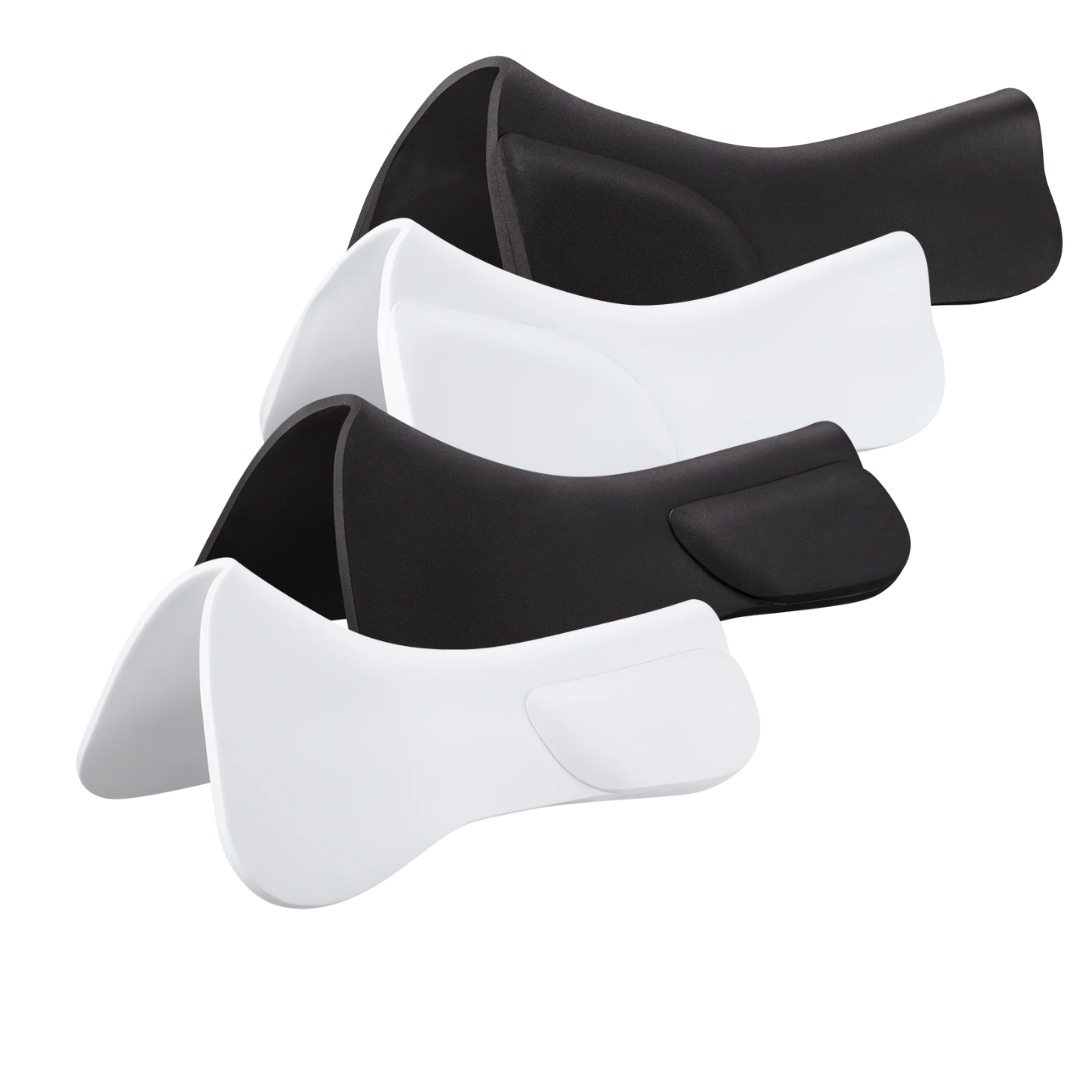 Wintec Comfort Pad Foam Shock Absorbing Half Pad - Light Cushion, Charcoal/White, WACOMST, Numnah Style
