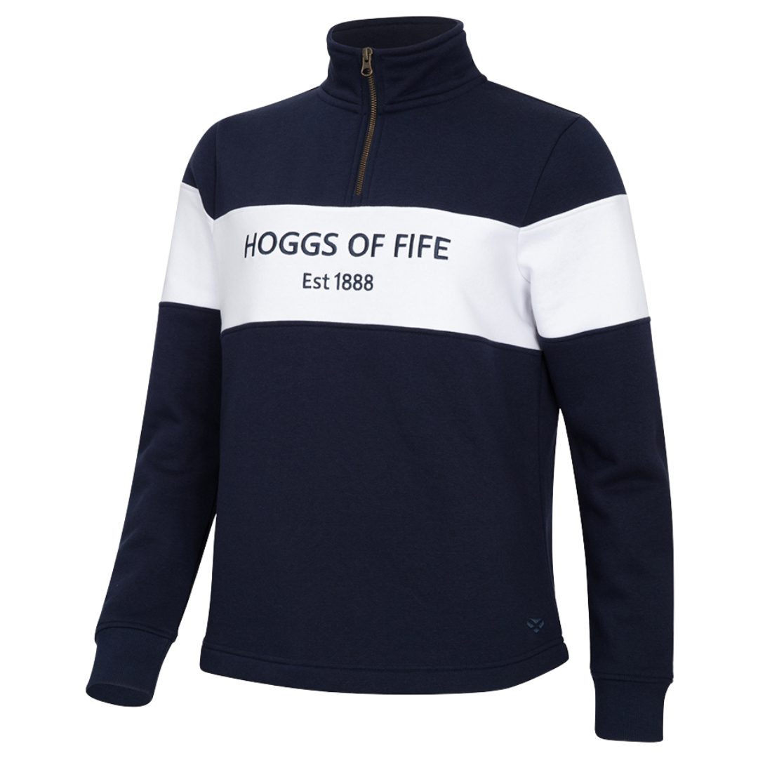 Hoggs Of Fife Ladies Dumfries 1888 1/4 Zip Sweatshirt