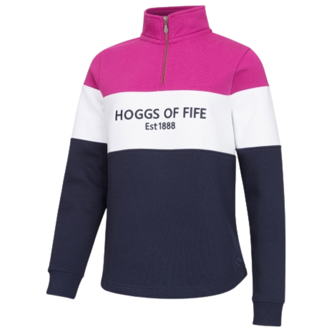 Hoggs Of Fife Ladies Dumfries 1888 1/4 Zip Sweatshirt