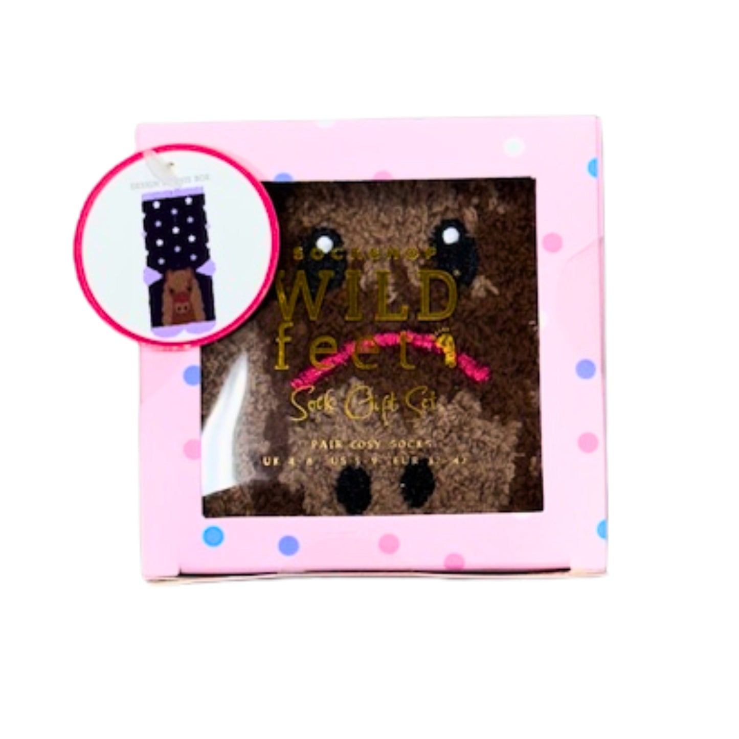 Wild Feet Spotted Gift Box Sock Set Women's