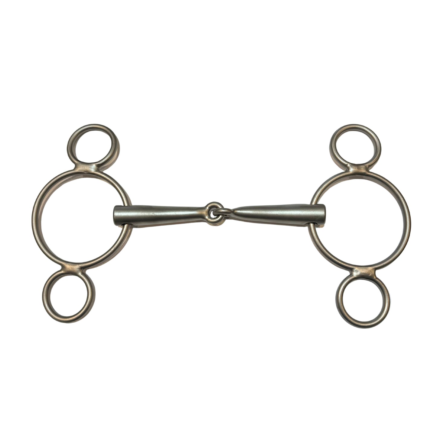 BR Two Ring Single Jointed Gag Titanio