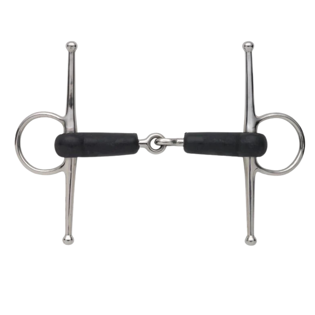6329 Shires Soft Rubber Covered Full Cheek Snaffle