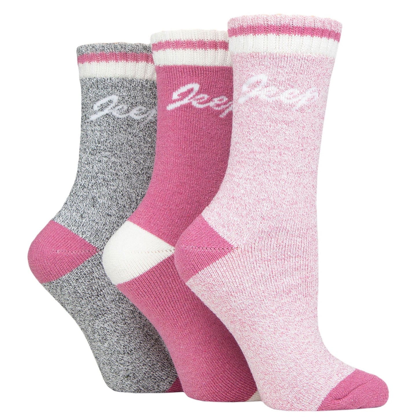 Jeep Full Cushion Boot Socks  Women's - 3 Pack