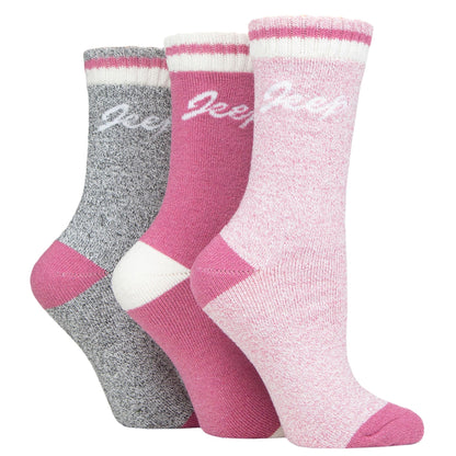 Jeep Full Cushion Boot Socks  Women's - 3 Pack