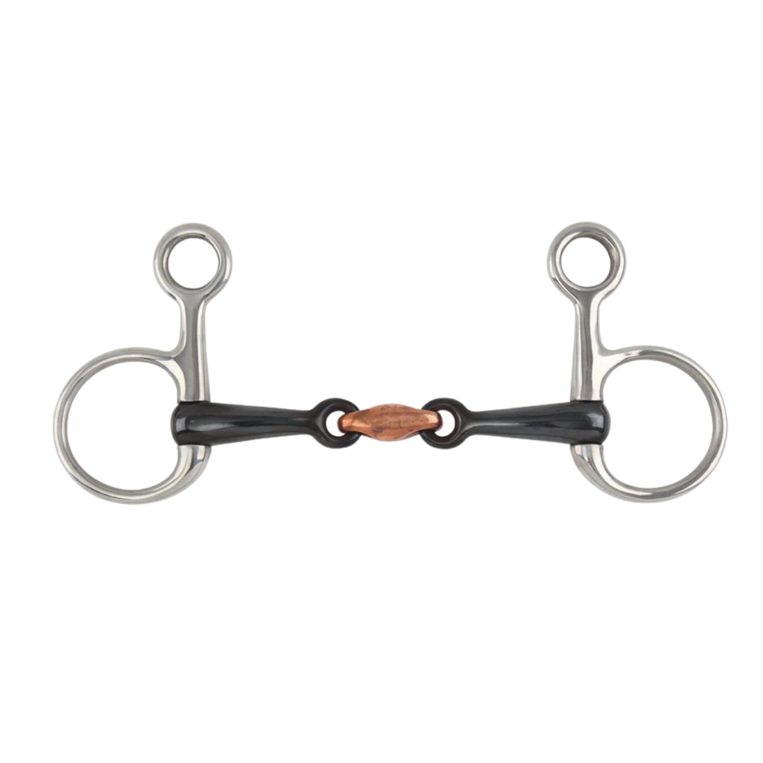 522 Shires Sweet Iron Hanging Cheek Snaffle With Lozenge