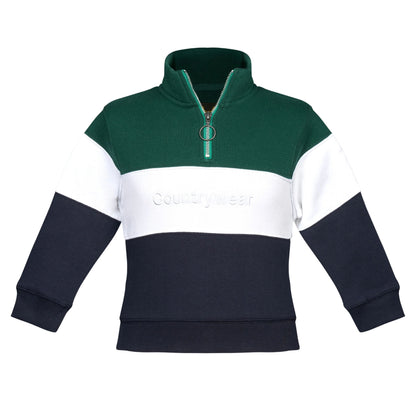 Holmestead Children's Panel 1/4 Zip Sweatshirt