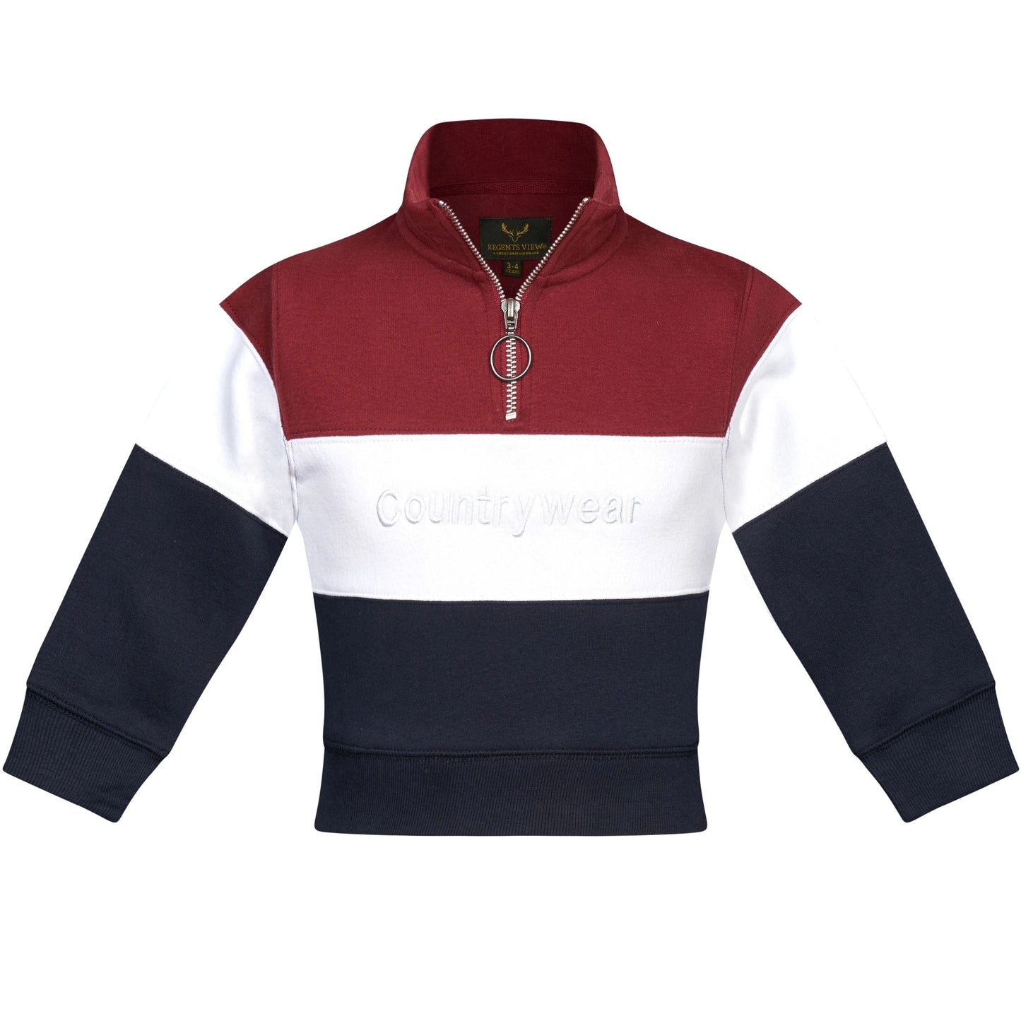 Holmestead Children's Panel 1/4 Zip Sweatshirt