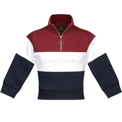 Holmestead Children's Panel 1/4 Zip Sweatshirt