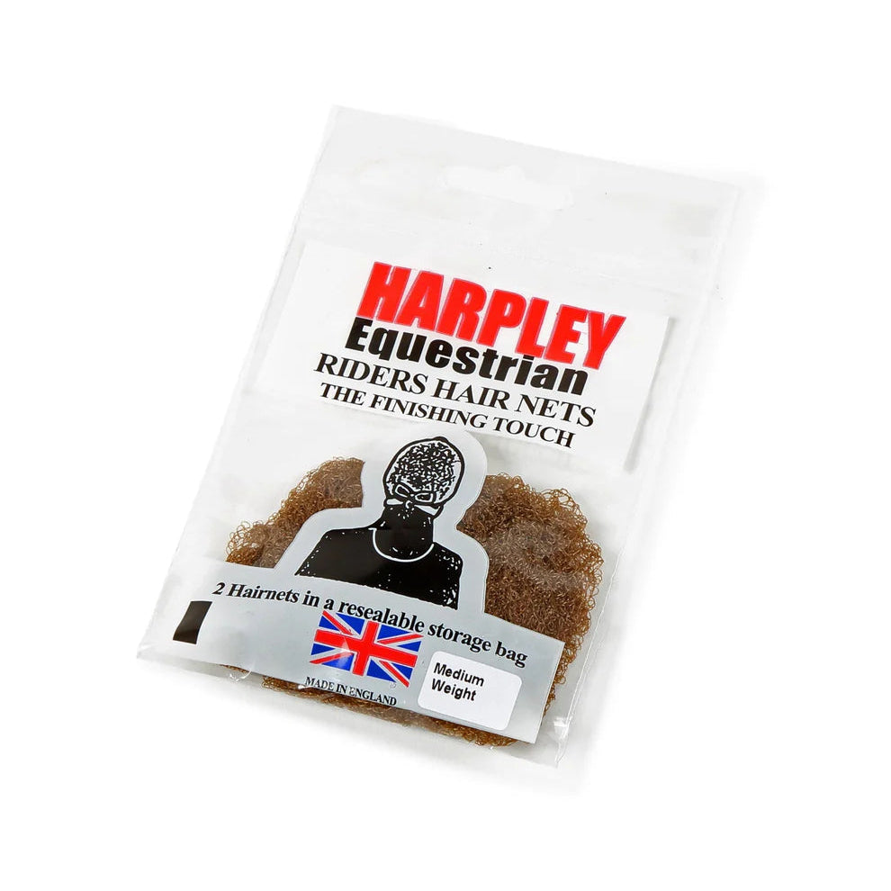 Harpley Equestrian hair nets packaging on a white background