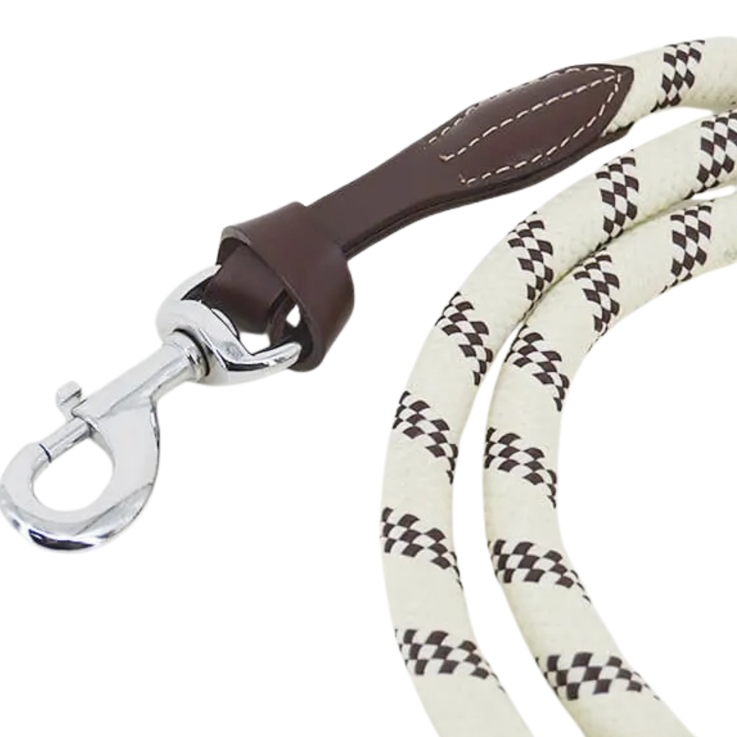 Stationata Leather & Rope Lead
