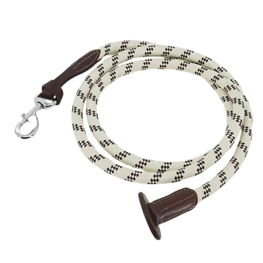 Stationata Leather & Rope Lead