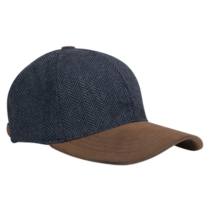 Hoggs Herringbone Tweed Baseball Cap