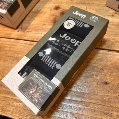 Jeep Fairisle Boot Men's Gift Box  Socks - 4Pack