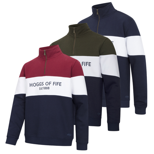 Hoggs Of Fife Gents Dumfries 1888 1/4 Zip Sweatshirt
