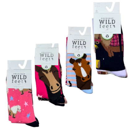 Wild Feet Crew Socks 3 Pack Women's