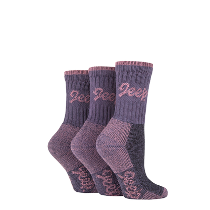 Jeep 3 Pair Women's Luxury Terrain Boot Socks