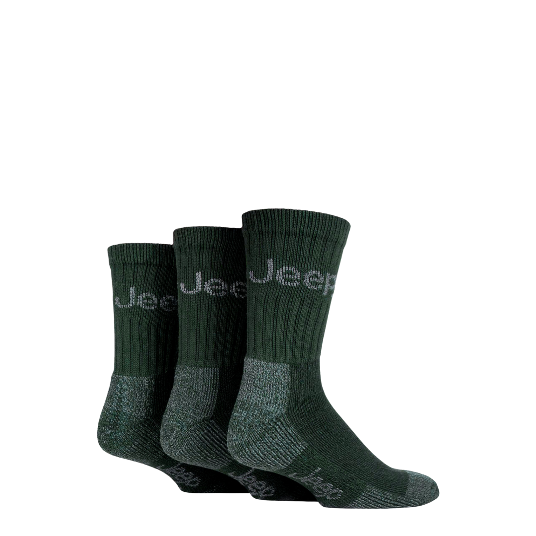 Jeep 3 Pair Mens Jeep Luxury Terrain Boot Socks