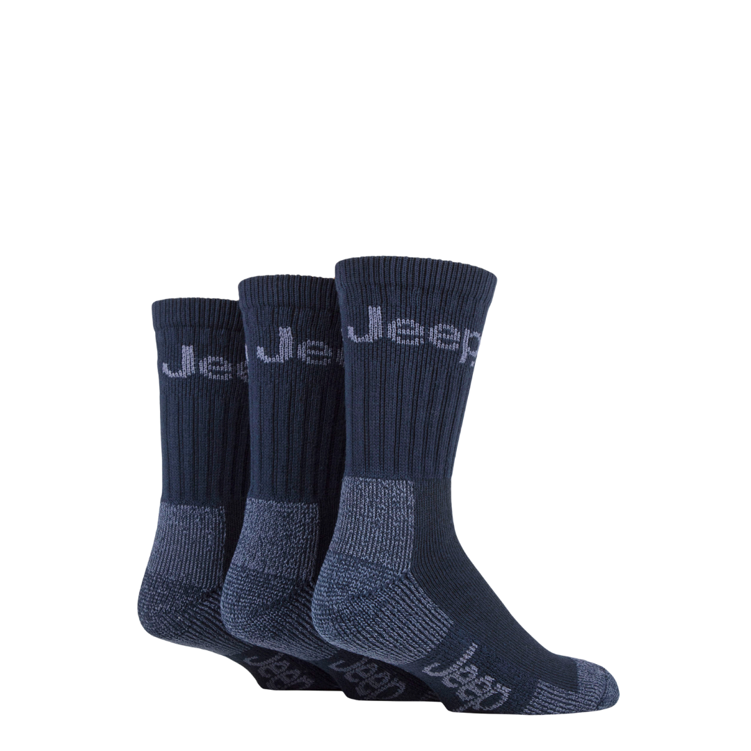 Jeep 3 Pair Mens Jeep Luxury Terrain Boot Socks