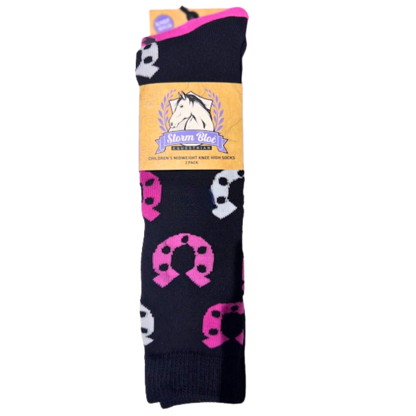 Storm Bloc Equestrian Midweight  Knee High Socks 2 Pack