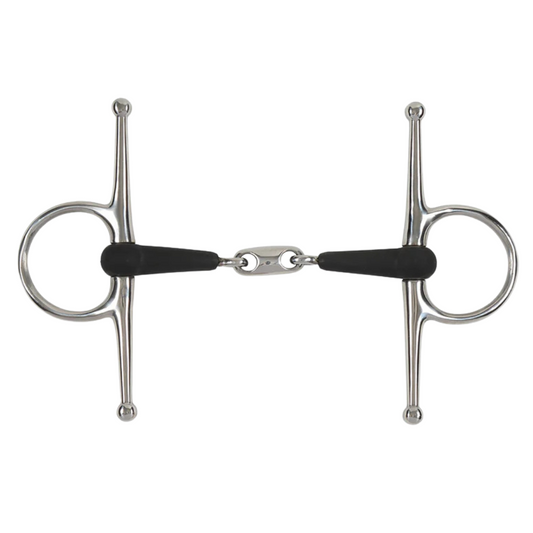8132 Shires Equikind+ Full Cheek Peanut Link Bit