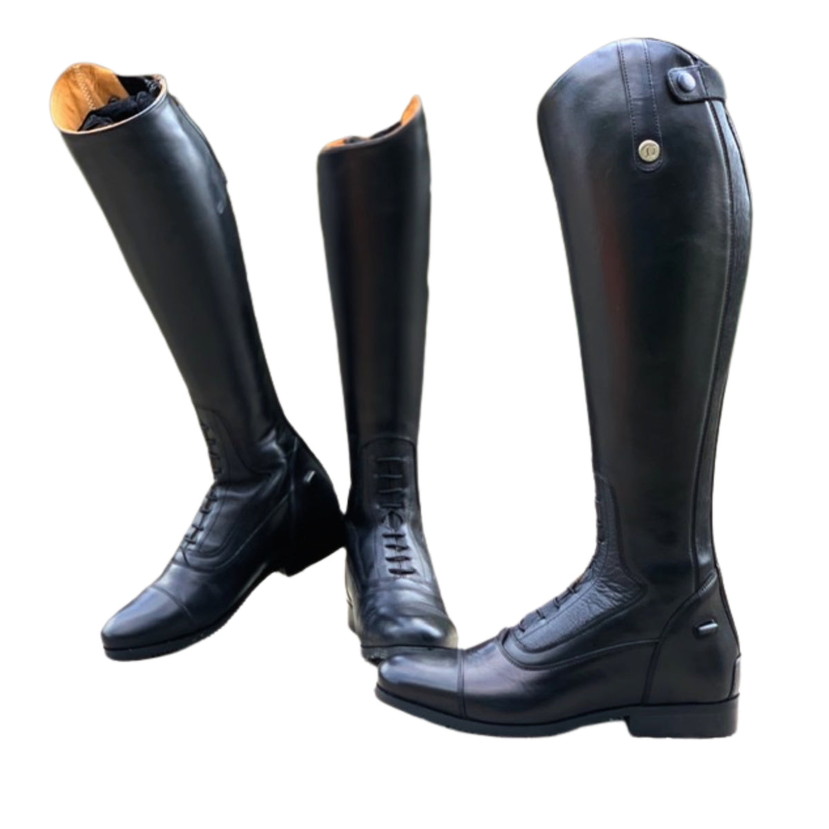 Erasmo Delta Leather Long Riding Boots (Tall Height)