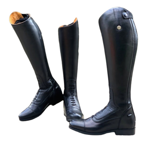Erasmo Delta Leather Long Riding Boots (Tall Height)