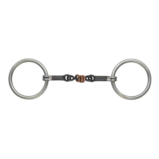 509 Shires Sweet Iron Copper Roller Snaffle