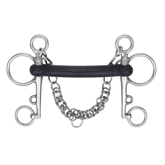 573 Shires Flexible Rubber Mouth Pelham