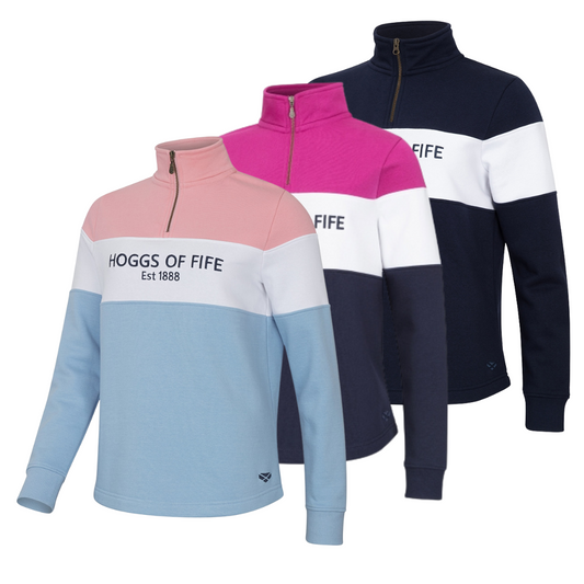 Hoggs Of Fife Ladies Dumfries 1888 1/4 Zip Sweatshirt