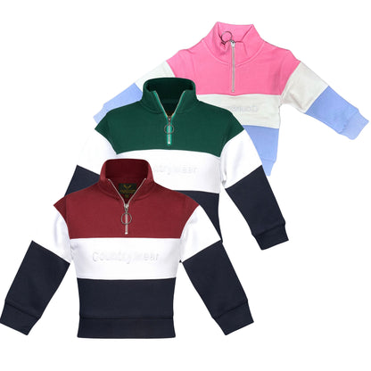 Holmestead Children's Panel 1/4 Zip Sweatshirt