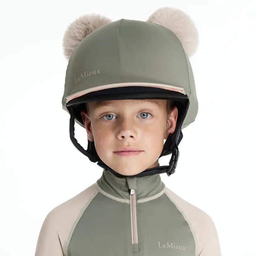 LeMieux Mini Double Pom Hat Silk AU25