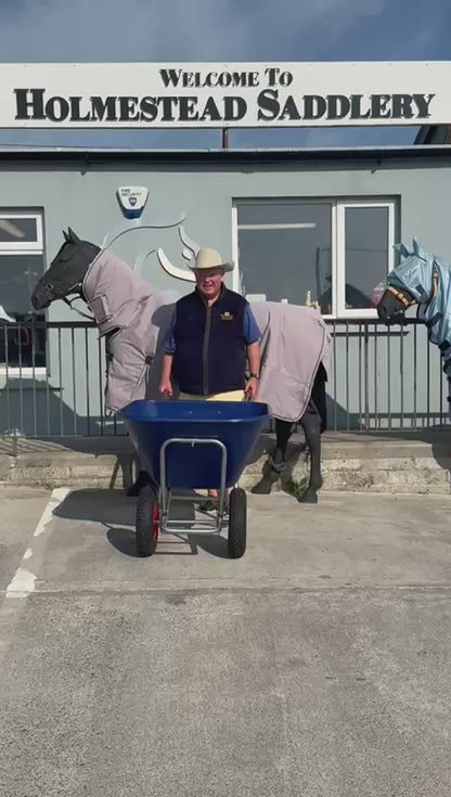 200L Twin Wheel Heavy Duty Wheelbarrow
