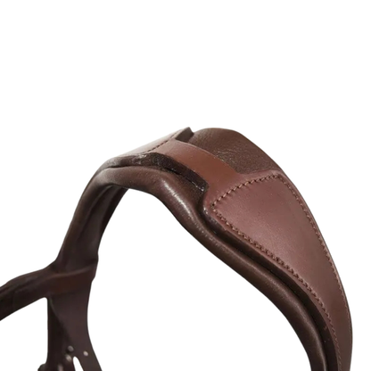 Stationata Soft Leather Snaffle  Bridle-Crank Noseband