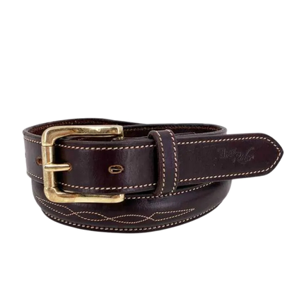 Stationata Contrasted Stitching Belt