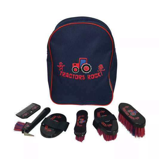 Hy EquestrianTractor Design Complete Pony Grooming Kit & Rucksack Blue
