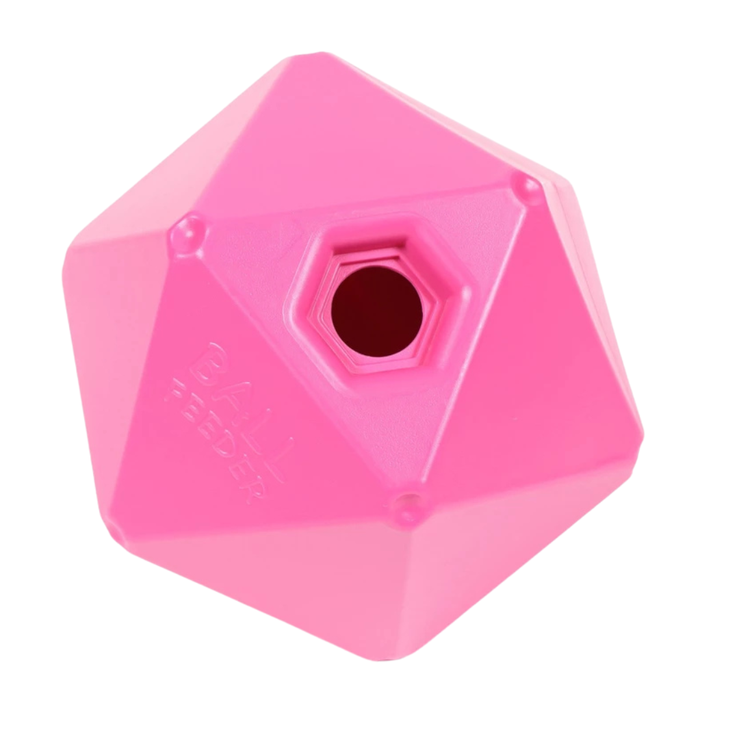 Shires Ball Feeder 9" Pink